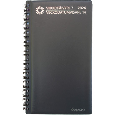 Viikkopäivyri/Veckodatumvisare 7, tummanharmaa | Rauman Konttoripalvelu Oy