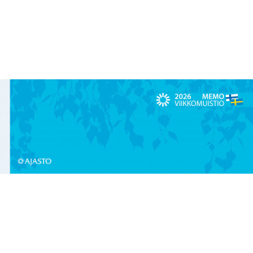 Memo-viikkomuistio, sininen | Rauman Konttoripalvelu Oy