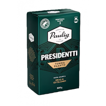 Kahvi Presidentti 500 g tumma paahto PJ | Rauman Konttoripalvelu Oy