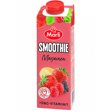 Marli Marjainen Smoothie + D&C-vitaaminit 2,5 dl | Rauman Konttoripalvelu Oy