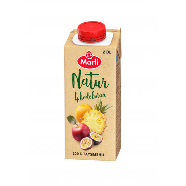 Marli Natur neljä hedelmää täysmehu 2 dl | Rauman Konttoripalvelu Oy