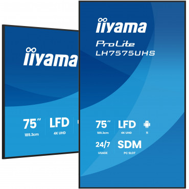 iiyama Prolite LH7575UHS 75″ 24/7 näyttö | Rauman Konttoripalvelu Oy