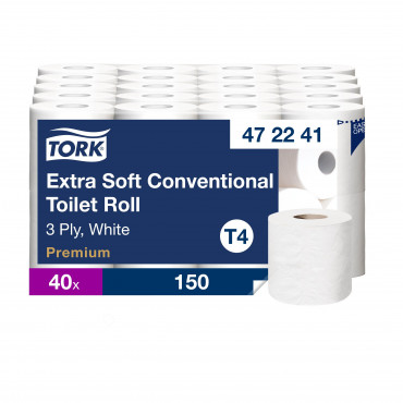 Tork Extra Soft WC-paperi valkoinen (40) | Rauman Konttoripalvelu Oy