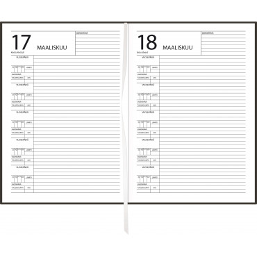 5 vuoden kalenteri, päiväämätön, harmaa | Rauman Konttoripalvelu Oy