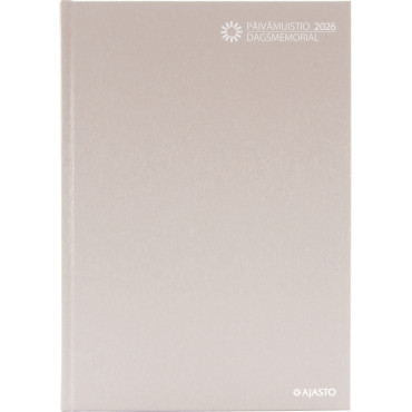 Päivämuistio/Dagsmemorial, sidottu, vaalea roosa | Rauman Konttoripalvelu Oy