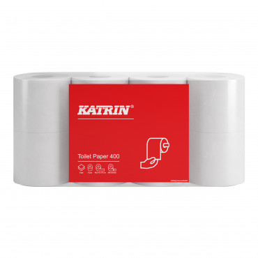 Katrin wc-paperi 400 valkoinen 2-krs 55340 | Rauman Konttoripalvelu Oy