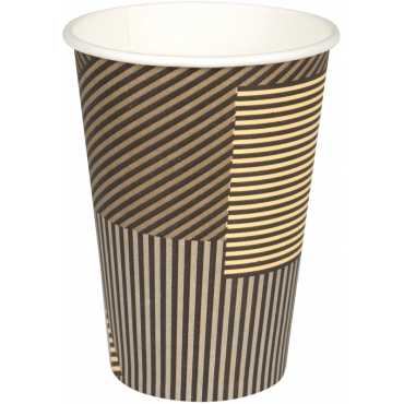 Abena GASTRO Lines kahvikuppi 20/22 cl Ø7 cm pahvi ruskea (100) | Rauman Konttoripalvelu Oy