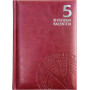 5 vuoden kalenteri, päiväämätön, viininpunainen | Rauman Konttoripalvelu Oy