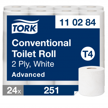 Tork WC-paperi Advanced T4 valkoinen (24) | Rauman Konttoripalvelu Oy