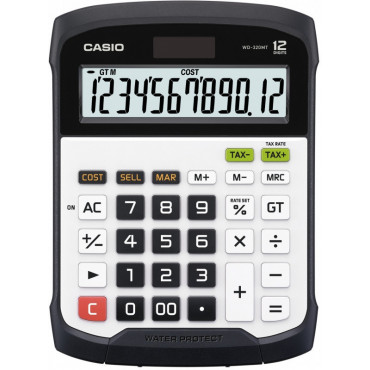 Casio WD-320MT vesi- ja pölysuojattu pöytälaskin | Rauman Konttoripalvelu Oy