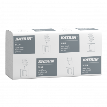 Katrin Plus käsipyyhe Non Stop L 3-krs valkoinen  87099 | Rauman Konttoripalvelu Oy