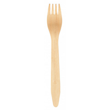 Abena GASTRO-LINE  haarukka  16 cm puinen FSC 100kpl | Rauman Konttoripalvelu Oy