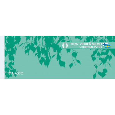 Vihreä Memo-viikkomuistio | Rauman Konttoripalvelu Oy