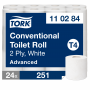 Tork WC-paperi Advanced T4 valkoinen (24) | Rauman Konttoripalvelu Oy