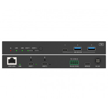 Vivolink USB3.2 Gen 1 - Laajennin (100m) kaksois-USB-C sisään & video ulos | Rauman Konttoripalvelu Oy