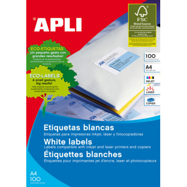 Apli tulostusetiketti 105 x 148 mm | Rauman Konttoripalvelu Oy