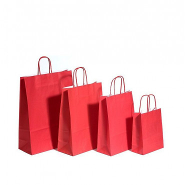 Nyörisankakassi punainen 31 + 12  x  41 cm (50) | Rauman Konttoripalvelu Oy