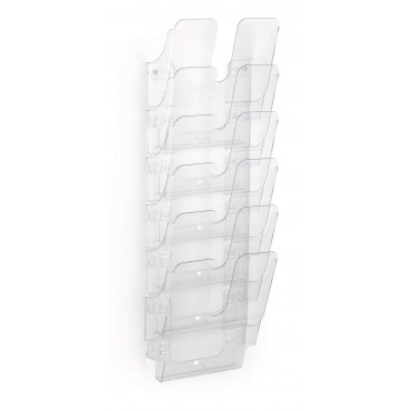 Durable Flexi Plus 6 seinäesiteteline A4 kirkas pysty | Rauman Konttoripalvelu Oy