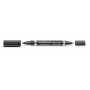 Staedtler Lumocolor 348 DUO huopakynä musta 0,6 mm/1,5 mm | Rauman Konttoripalvelu Oy