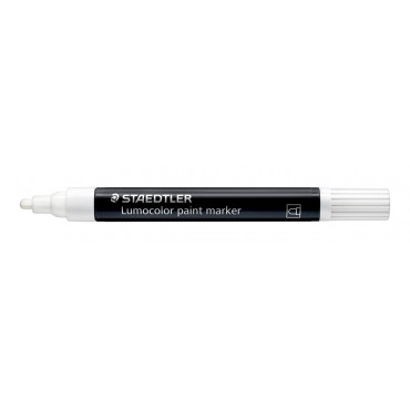 Staedtler Lumocolor 349 maalikynä 2,4 mm valkoinen | Rauman Konttoripalvelu Oy
