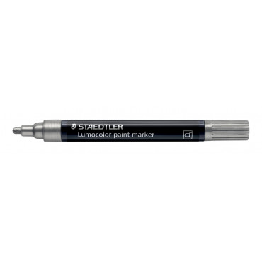 Staedtler Lumocolor 349 maalikynä 2,4 mm hopea | Rauman Konttoripalvelu Oy