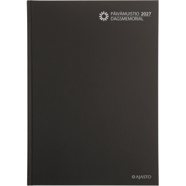 Päivämuistio/Dagsmemorial, sidottu, musta | Rauman Konttoripalvelu Oy