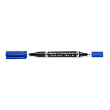 Staedtler Lumocolor 348 DUO huopakynä sininen 0,6 mm/1,5 mm | Rauman Konttoripalvelu Oy
