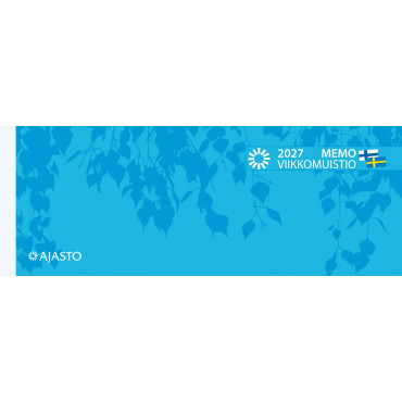 Memo-viikkomuistio, sininen | Rauman Konttoripalvelu Oy