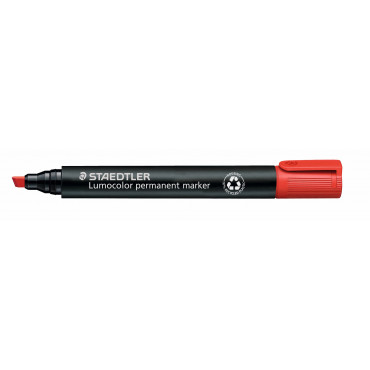 Staedtler Lumocolor 350 huopakynä punainen 2-5 mm viisto | Rauman Konttoripalvelu Oy