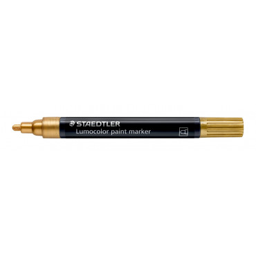 Staedtler Lumocolor 349 maalikynä 2,4 mm kulta | Rauman Konttoripalvelu Oy