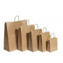 Nyörisankakassi ruskea 26 + 12 x 35 cm (50) | Rauman Konttoripalvelu Oy