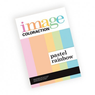 Image Coloraction  A4/80 g  värillinen paperi Pastel Rainbow | Rauman Konttoripalvelu Oy