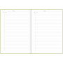Planner-muistikirja, sammal | Rauman Konttoripalvelu Oy