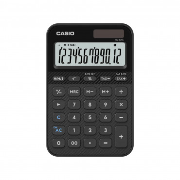 Casio MS-20YC pöytälaskin musta | Rauman Konttoripalvelu Oy