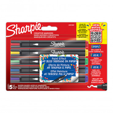 Sharpie Creative maalikynä 5-värin lajitelma | Rauman Konttoripalvelu Oy