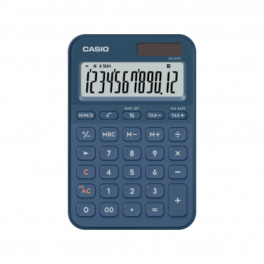 Casio MS-20YC pöytälaskin tummansininen | Rauman Konttoripalvelu Oy