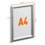 Durable Snap Frame alumiinikehys A4 outdoor | Rauman Konttoripalvelu Oy