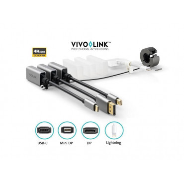 Vivolink Pro sovitinrengas USB-C, Displayport, Mini Displayport,  Lightning | Rauman Konttoripalvelu Oy